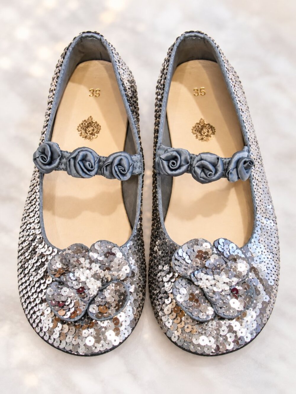 NEW Dress-up Silver Sparkly Girls Shoes sz 3,4,5 inf 6, 7,8 Tdlr 3,4,5 Big Girl
